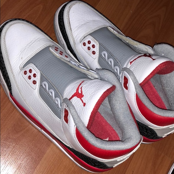 Nike Air Jordan 3 Retro (Fire Red) Size 7 - Picture 2 of 2
